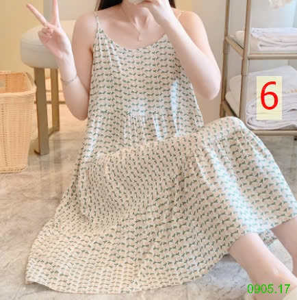 25HA0905.17 - VÁY LANH LỤA 2 DÂY NỮ