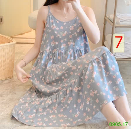 25HA0905.17 - VÁY LANH LỤA 2 DÂY NỮ