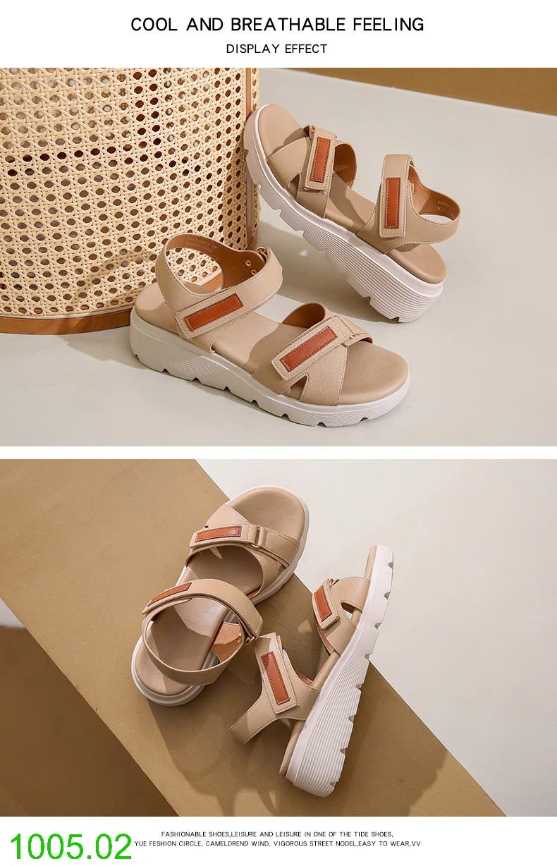 25HA1005.02 - SANDAL ĐẾ XUỒNG CHO NỮ