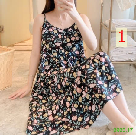 25HA0905.17 - VÁY LANH LỤA 2 DÂY NỮ