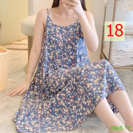 25HA0905.17 - VÁY LANH LỤA 2 DÂY NỮ