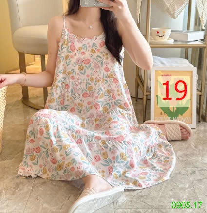25HA0905.17 - VÁY LANH LỤA 2 DÂY NỮ