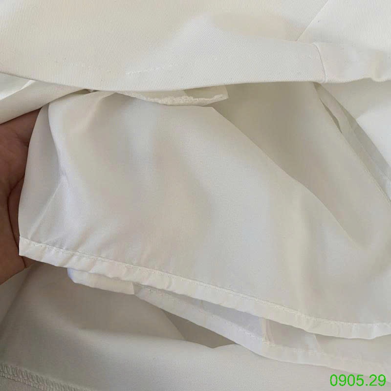 25HA0905.29 - VÁY NGẮN CHỮ A XẺ TRƯỚC