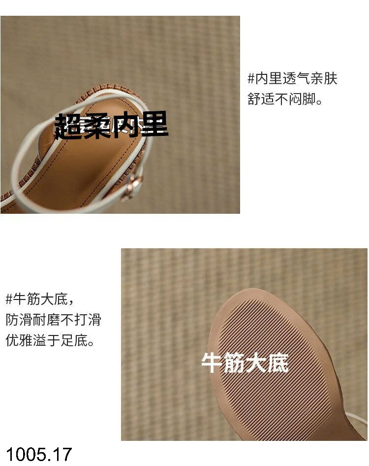 25HA1005.17 - SANDAL ĐẾ THẤP QUAI TẾT