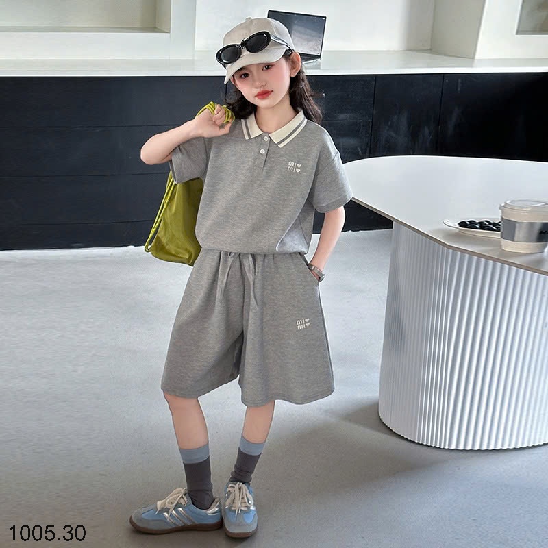 25HA1005.30 - BỘ POLO SIZE ĐẠI BÉ GÁI