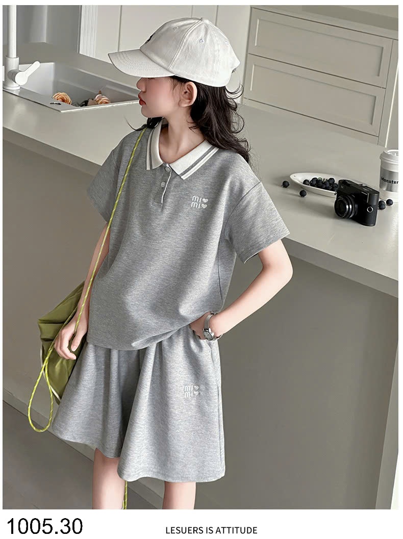 25HA1005.30 - BỘ POLO SIZE ĐẠI BÉ GÁI