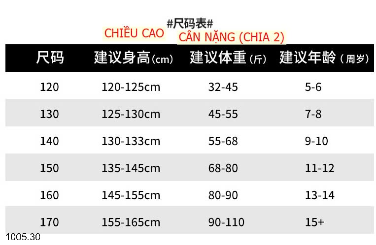 25HA1005.30 - BỘ POLO SIZE ĐẠI BÉ GÁI