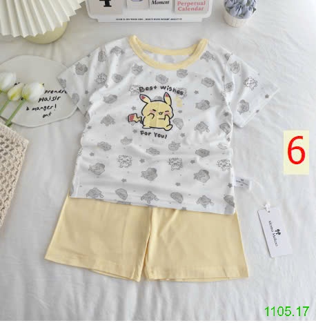 25HA1105.17 - BỘ MẶC NHÀ HOẠT HÌNH CHO BÉ YÊU