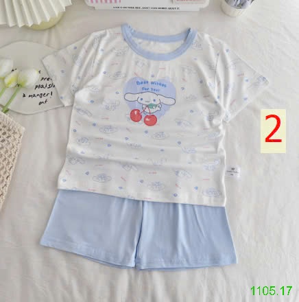 25HA1105.17 - BỘ MẶC NHÀ HOẠT HÌNH CHO BÉ YÊU