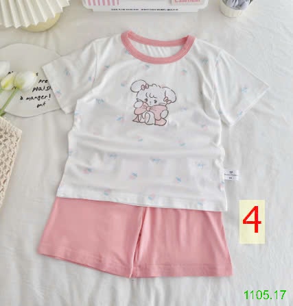 25HA1105.17 - BỘ MẶC NHÀ HOẠT HÌNH CHO BÉ YÊU