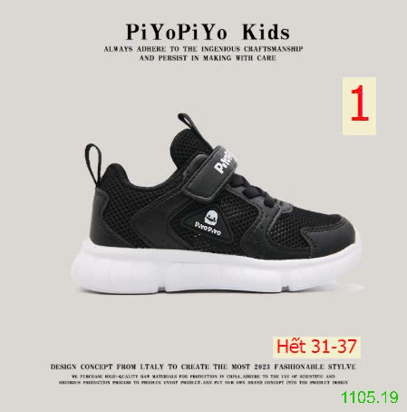 25HA1105.19 - GIÀY QUAI DÁN THOÁNG KHÍ CHO BÉ HÃNG PIYO KIDS