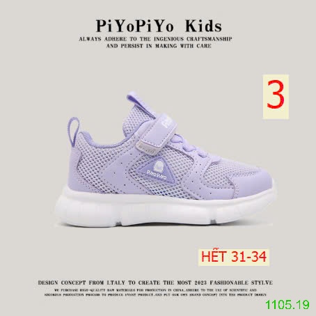 25HA1105.19 - GIÀY QUAI DÁN THOÁNG KHÍ CHO BÉ HÃNG PIYO KIDS