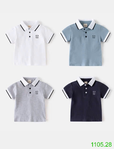25HA1105.28 - ÁO POLO WELLKIDS BÉ TRAI