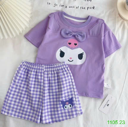 25HA1105.23 - BỘ COTTON HOẠT HÌNH DỄ THƯƠNG CHO BÉ