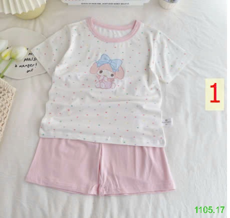 25HA1105.17 - BỘ MẶC NHÀ HOẠT HÌNH CHO BÉ YÊU