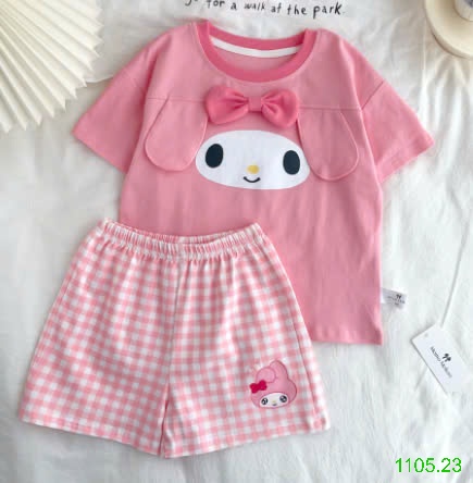 25HA1105.23 - BỘ COTTON HOẠT HÌNH DỄ THƯƠNG CHO BÉ