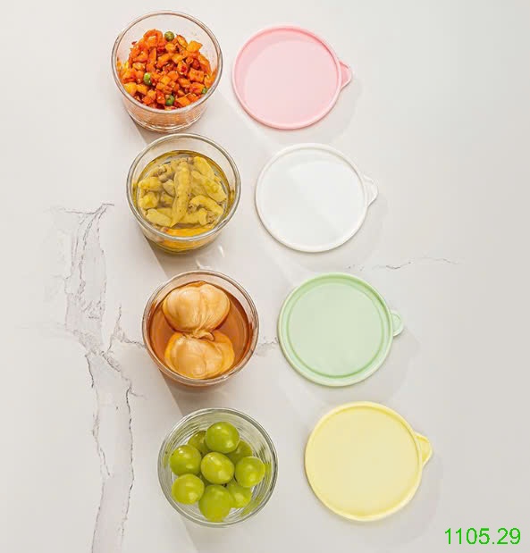 25HA1105.29 - SET 6 HỘP THỦY TINH MINI ĐỰNG THỨC ĂN