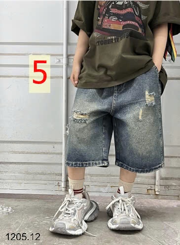 25HA1205.12 - QUẦN SHORT JEAN BÉ TRAI SIZE ĐẠI