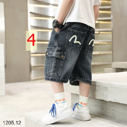 25HA1205.12 - QUẦN SHORT JEAN BÉ TRAI SIZE ĐẠI