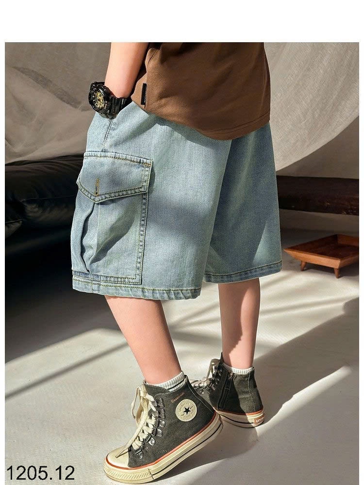 25HA1205.12 - QUẦN SHORT JEAN BÉ TRAI SIZE ĐẠI