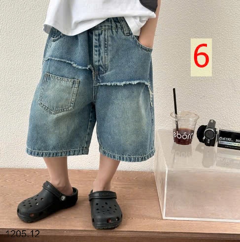 25HA1205.12 - QUẦN SHORT JEAN BÉ TRAI SIZE ĐẠI