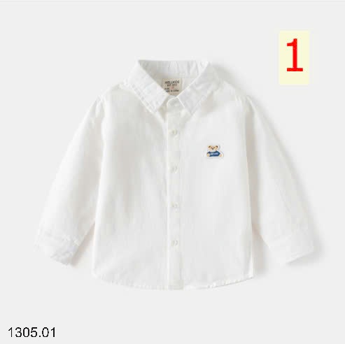 25HA1305.01 - ÁO SƠ MI DÀI TAY WELLKIDS BÉ TRAI