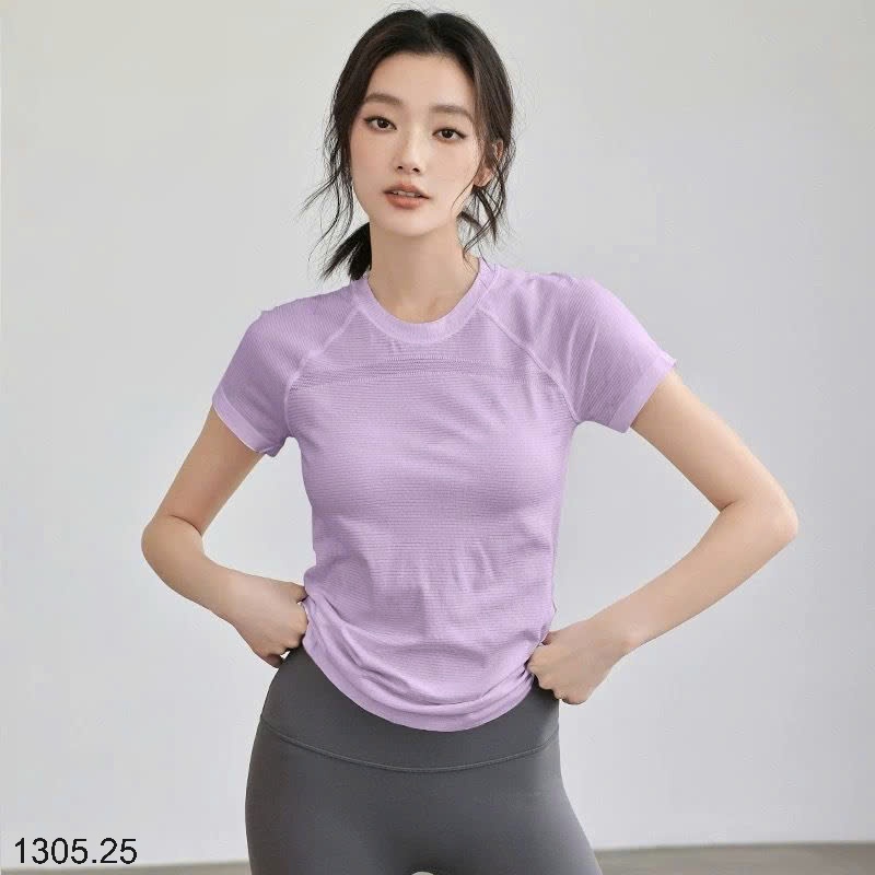 25HA1305.25 - ÁO THUN CỔ TRÒN THỂ THAO NỮ