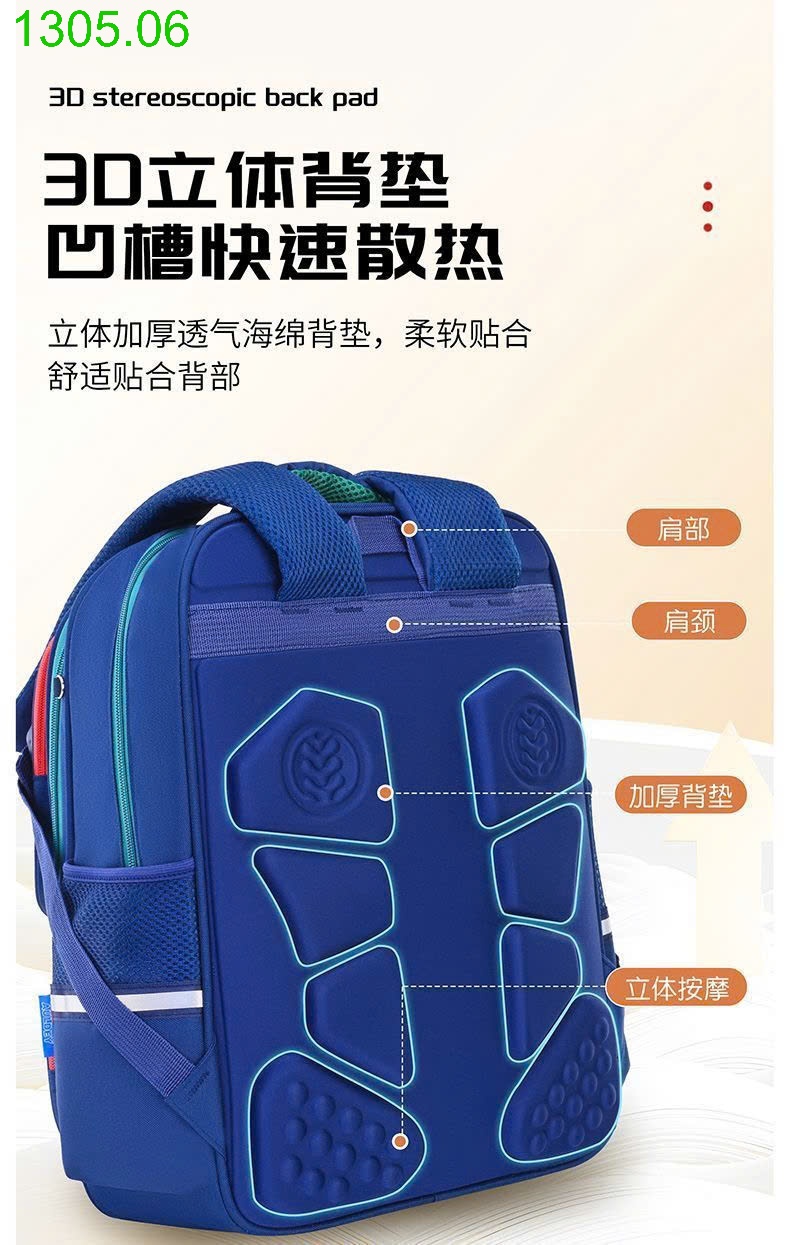 25HA1305.06 - BA LÔ BẢO VỆ CỘT SỐNG CHO BÉ YÊU