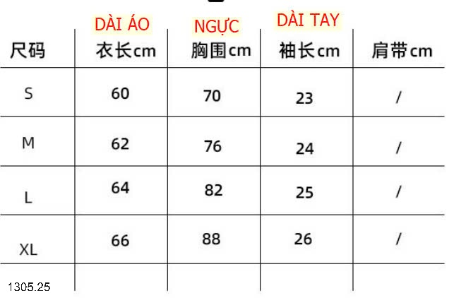 25HA1305.25 - ÁO THUN CỔ TRÒN THỂ THAO NỮ