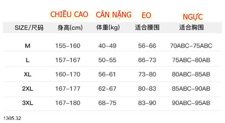 25HA1305.32 - VÁY BƠI WARRIOR CHO NỮ