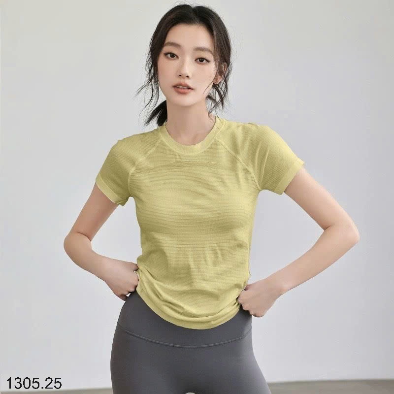 25HA1305.25 - ÁO THUN CỔ TRÒN THỂ THAO NỮ