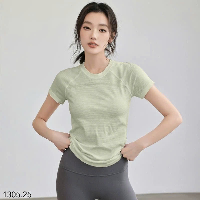 25HA1305.25 - ÁO THUN CỔ TRÒN THỂ THAO NỮ