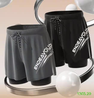 25HA1305.20 - QUẦN BƠI BẢO VỆ 2 LỚP CHO NAM HÃNG WARRIOR