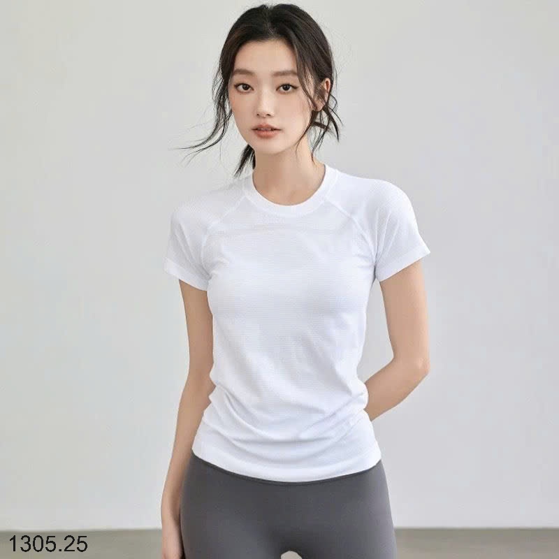 25HA1305.25 - ÁO THUN CỔ TRÒN THỂ THAO NỮ