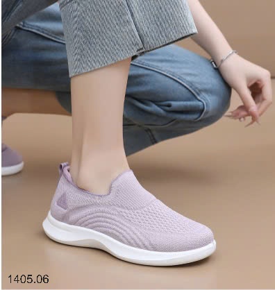 25HA1405.06 - GIÀY VẢI CHUN SLIP ON CHO NỮ