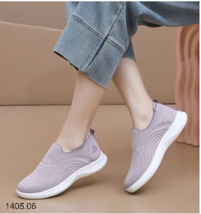 25HA1405.06 - GIÀY VẢI CHUN SLIP ON CHO NỮ