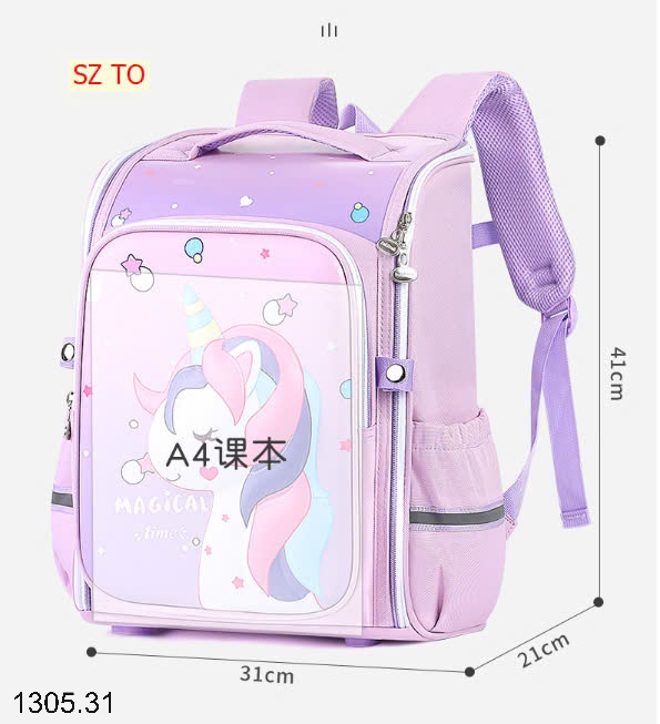 25HA1305.31 - BA LÔ HOẠT HÌNH 3D CHỐNG GÙ CHO BÉ