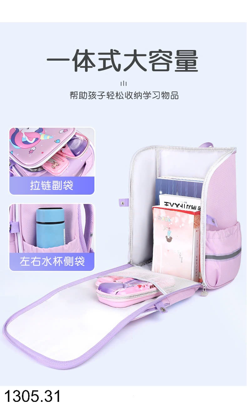 25HA1305.31 - BA LÔ HOẠT HÌNH 3D CHỐNG GÙ CHO BÉ