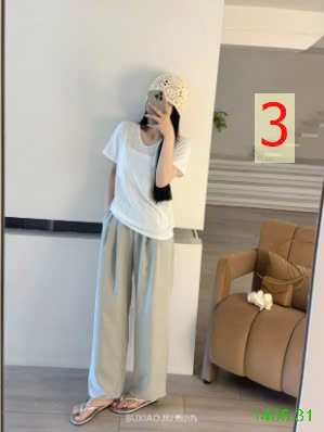 25HA1405.31 - ÁO THUN NỮ CỔ V MỎNG NHẸ MÁT CHO NỮ