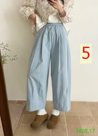 25HA1405.17 - QUẦN ỐNG RỘNG CẠP CHUN NỮ QUẢNG CHÂU