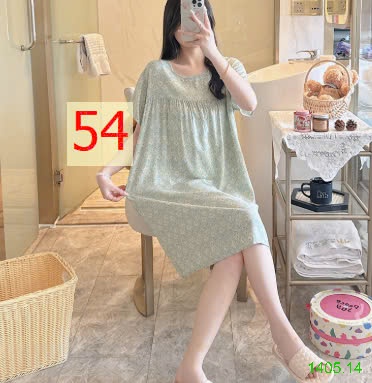 25HA1405.14 - VÁY NGỦ COTTON LANH LỤA CHO NỮ