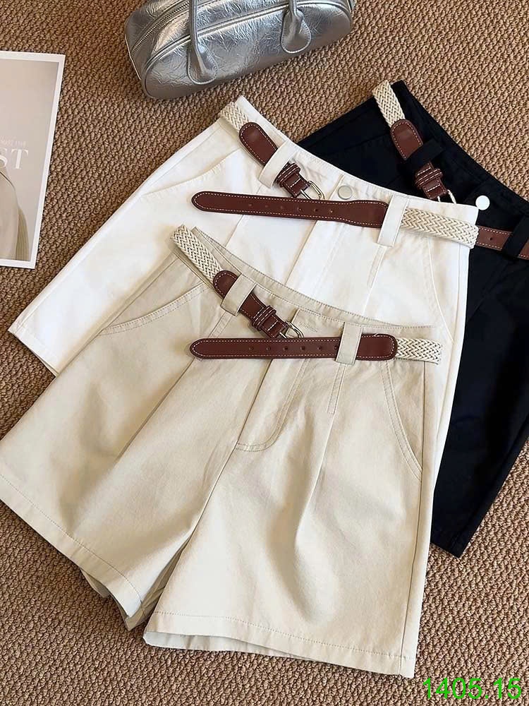 25HA1405.15 - QUẦN SHORT NỮ KÈM DÂY LƯNG ANNA