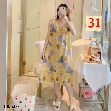 25HA1605.02 - VÁY LANH VIỀN BÈO CHO NỮ