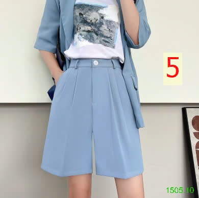 25HA1505.10 - QUẦN SHORT CHỮ A CẠP CAO CHO NỮ