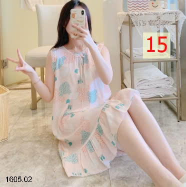 25HA1605.02 - VÁY LANH VIỀN BÈO CHO NỮ