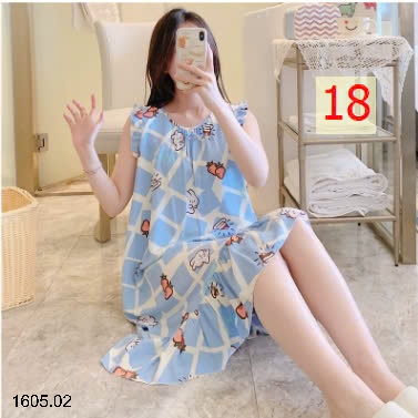 25HA1605.02 - VÁY LANH VIỀN BÈO CHO NỮ