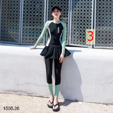 25HA1505.26 - SET BƠI CHỐNG NẮNG 3 CHI TIẾT CHO NỮ