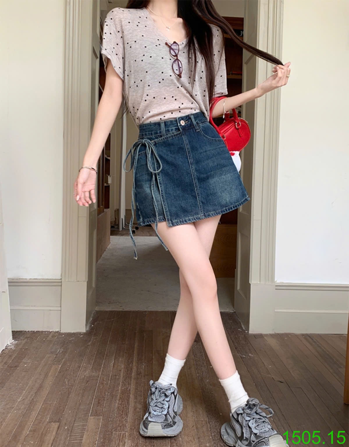 25HA1505.15 - QUẦN SHORT GIẢ VÁY NỮ