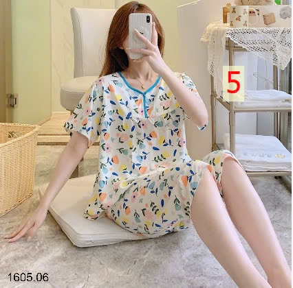 25HA1605.06 - BỘ LANH LỬNG HOA CỘC TAY CHO NỮ