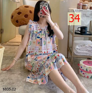 25HA1605.02 - VÁY LANH VIỀN BÈO CHO NỮ